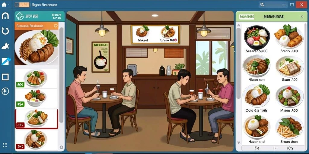 Tampilan grafis yang memukau dalam 666I.